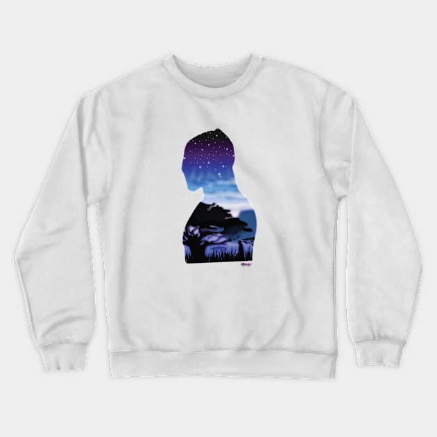 All The Stars Crewneck Sweatshirt by G9Design